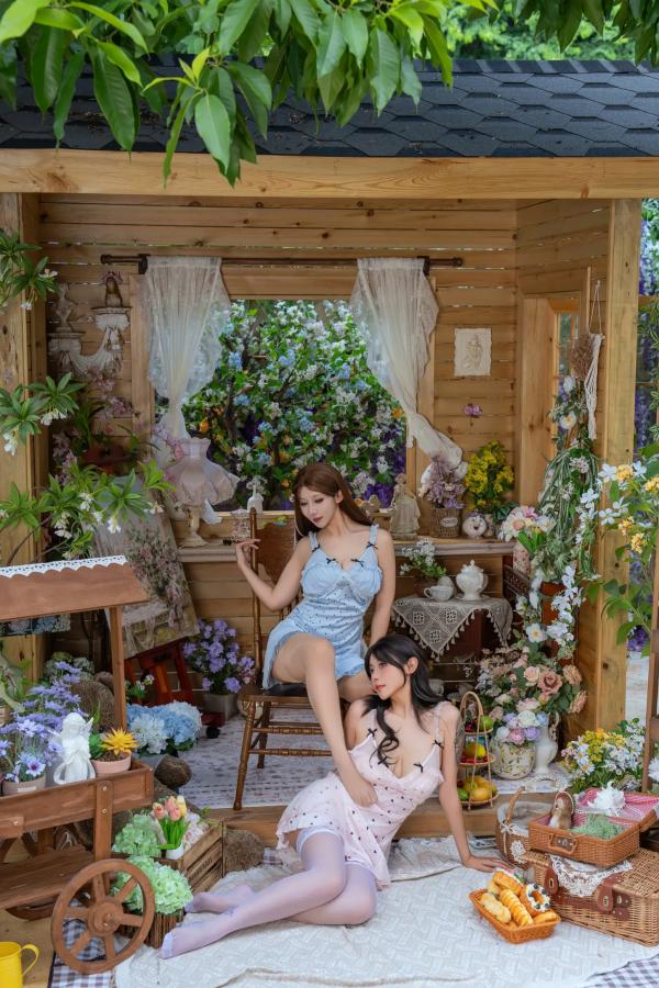   云溪溪 - 奶桃桃×奈汐酱nice 花眠 [90P]第16张图片