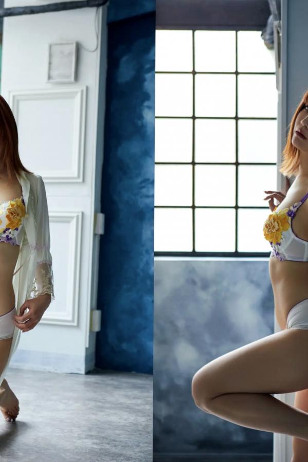   清水楓 - Claris [45P] 黑白黑丝私房内衣性感写真第4张图片