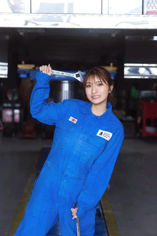   三田悠貴 - “妄想”ふくらむ整備工場 [72P] 日本性感比基尼爆乳女神写真第19张图片