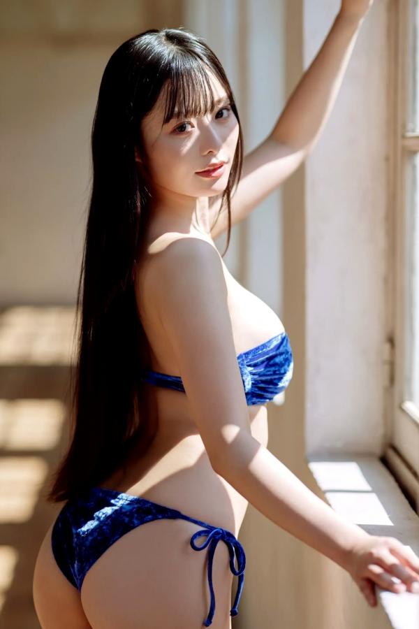    高鶴桃羽 - Awakening [78P] 日本美少女蓝色比基尼室内性感写真第9张图片