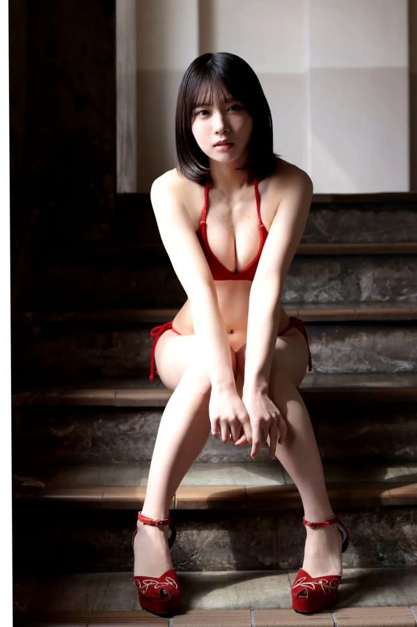   芳賀礼 - キラメキの証明 [91P] 日系清纯美少女红色比基尼性感私房写真第57张图片