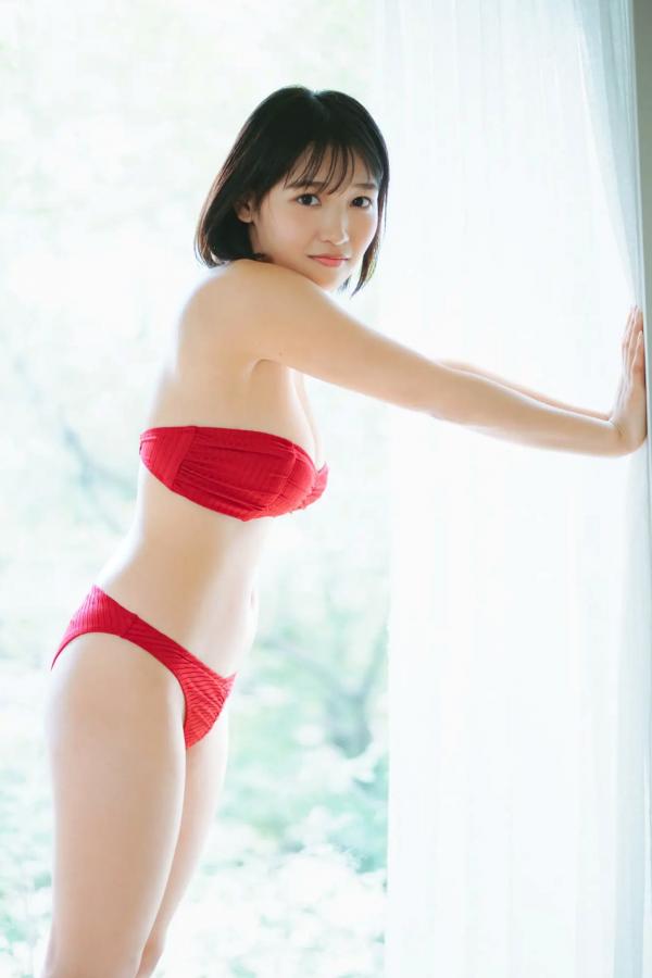   紀内乃秋 - 秘密の鍵 [56P] 日本清纯童颜美少女红色比基尼家居私房写真第5张图片