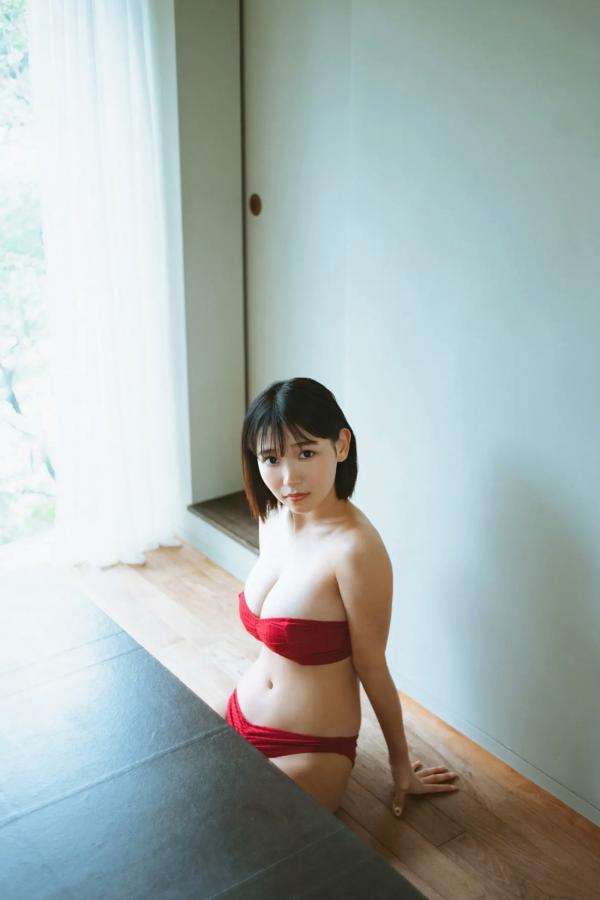   紀内乃秋 - 秘密の鍵 [56P] 日本清纯童颜美少女红色比基尼家居私房写真第9张图片