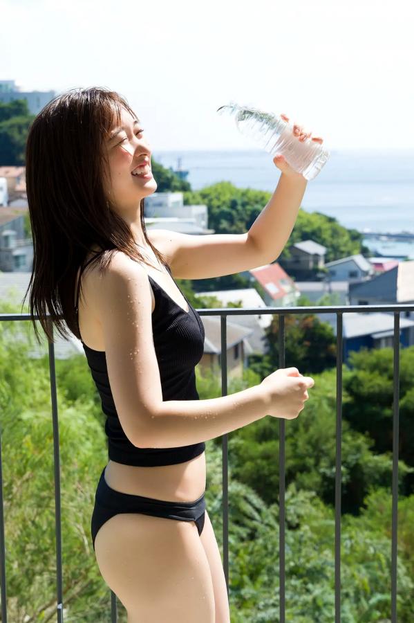   海津雪乃《Growing, glowing...》阳台蓝色比基尼清新私房写真 [53P]第15张图片