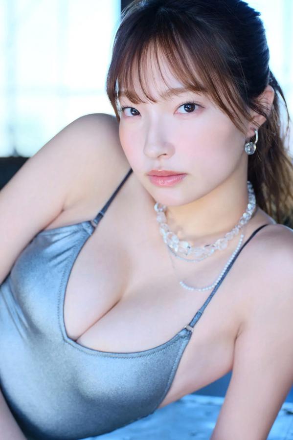  里仲菜月 - cool breegin [46P] 银色泳衣性感私房写真第31张图片