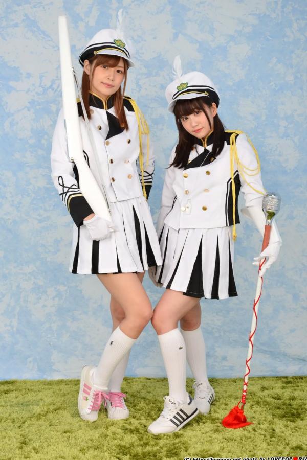   [LOVEPOP] Hikaru Konno 紺野ひかる & Yuri Shinomiya 篠宮ゆり Photoset 03 [106P] 仪仗队制服角色扮演性感写真第1张图片