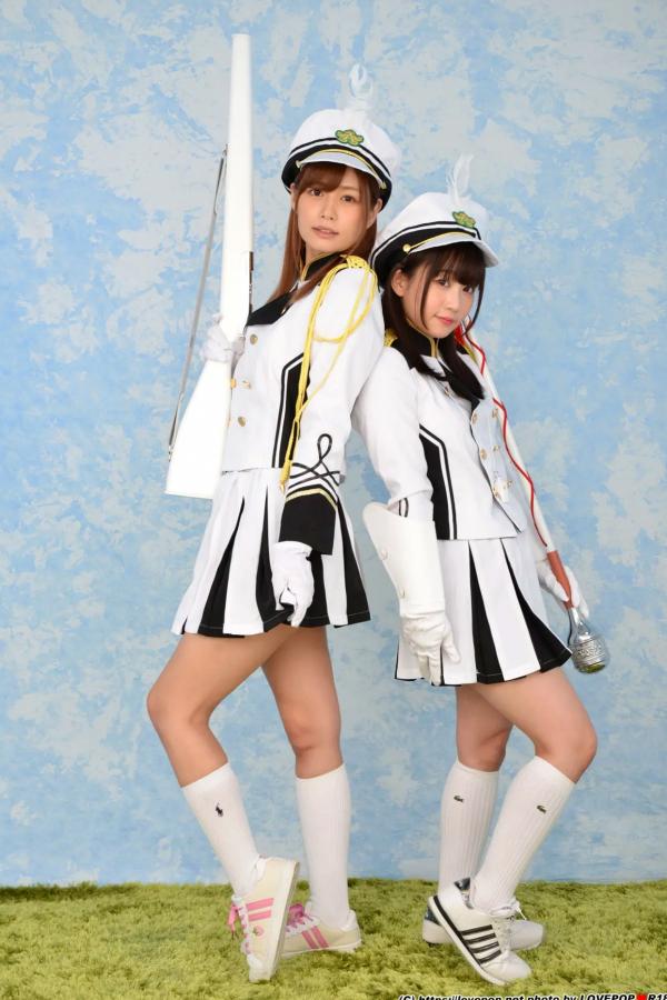   [LOVEPOP] Hikaru Konno 紺野ひかる & Yuri Shinomiya 篠宮ゆり Photoset 03 [106P] 仪仗队制服角色扮演性感写真第7张图片
