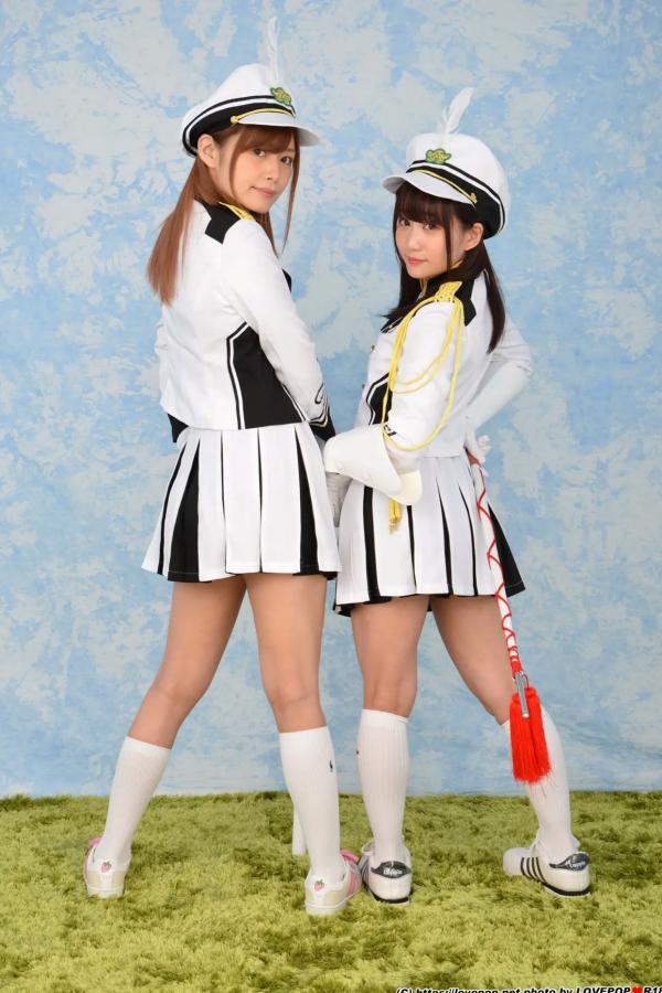   [LOVEPOP] Hikaru Konno 紺野ひかる & Yuri Shinomiya 篠宮ゆり Photoset 03 [106P] 仪仗队制服角色扮演性感写真第10张图片