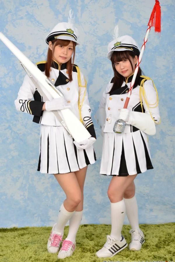   [LOVEPOP] Hikaru Konno 紺野ひかる & Yuri Shinomiya 篠宮ゆり Photoset 03 [106P] 仪仗队制服角色扮演性感写真第13张图片