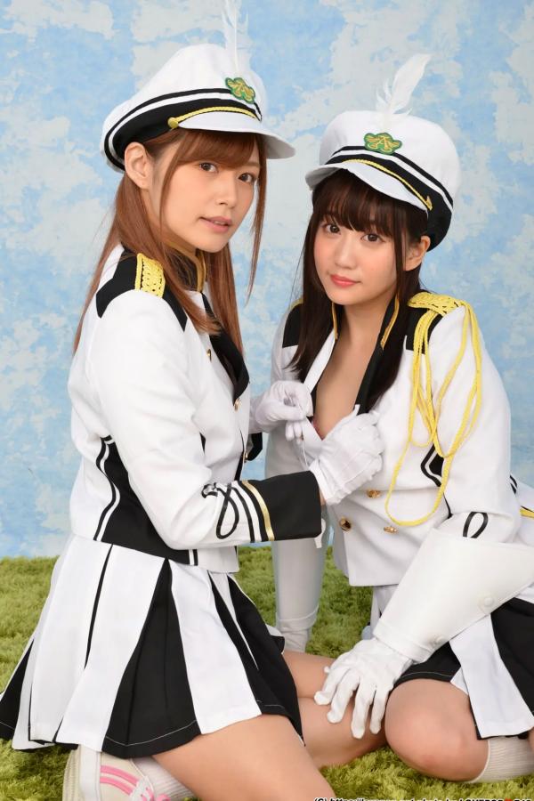   [LOVEPOP] Hikaru Konno 紺野ひかる & Yuri Shinomiya 篠宮ゆり Photoset 03 [106P] 仪仗队制服角色扮演性感写真第46张图片