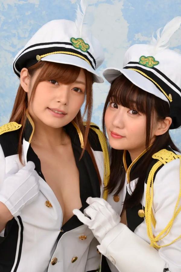   [LOVEPOP] Hikaru Konno 紺野ひかる & Yuri Shinomiya 篠宮ゆり Photoset 03 [106P] 仪仗队制服角色扮演性感写真第54张图片