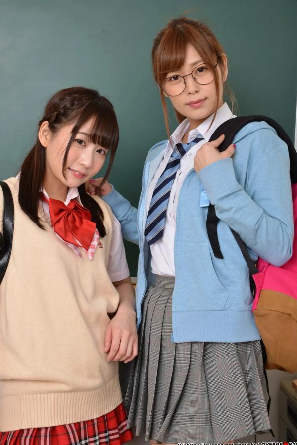   [LOVEPOP] Hikaru Konno 紺野ひかる & Yuri Shinomiya 篠宮ゆり Photoset 01 [123P] 教室校服制服美腿诱惑写真第2张图片
