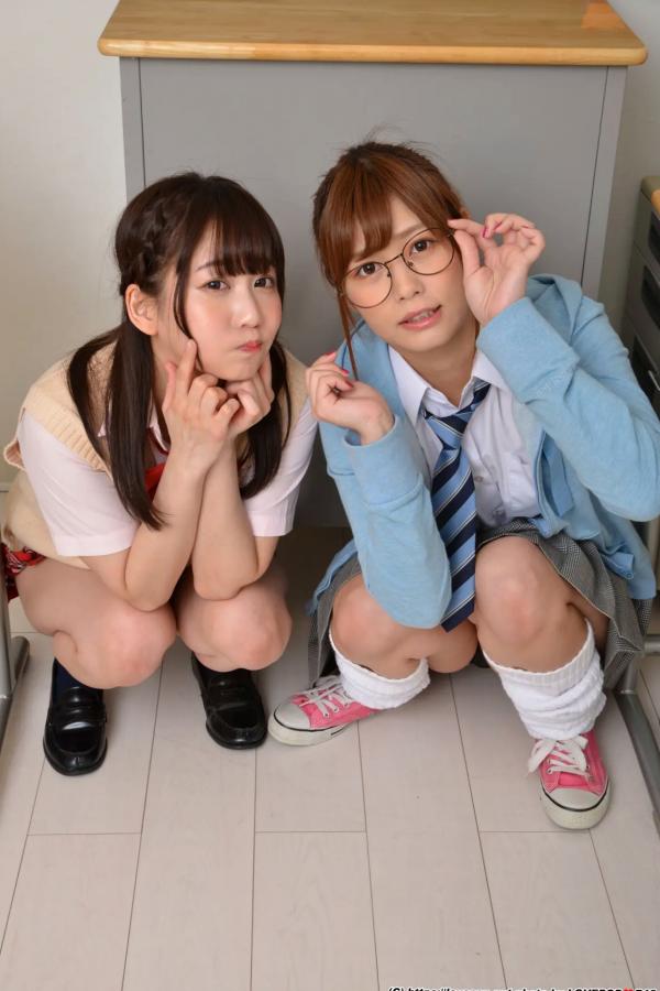   [LOVEPOP] Hikaru Konno 紺野ひかる & Yuri Shinomiya 篠宮ゆり Photoset 01 [123P] 教室校服制服美腿诱惑写真第15张图片