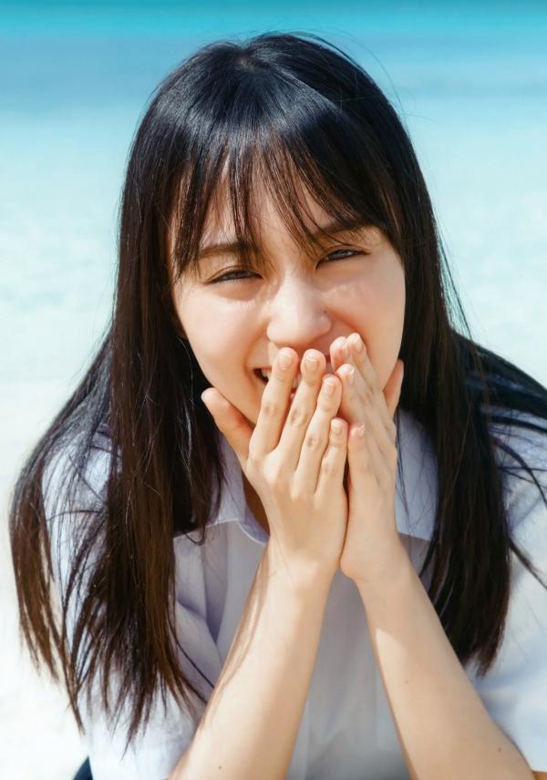    賀喜遥香 - まっさら [117P] 纯白比基尼海滩度假与都市清新街拍写真第14张图片