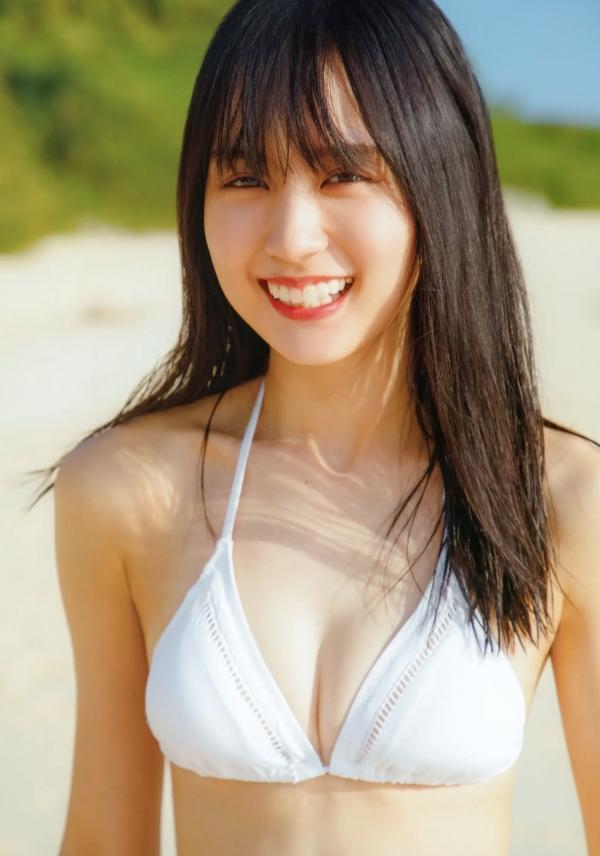    賀喜遥香 - まっさら [117P] 纯白比基尼海滩度假与都市清新街拍写真第65张图片
