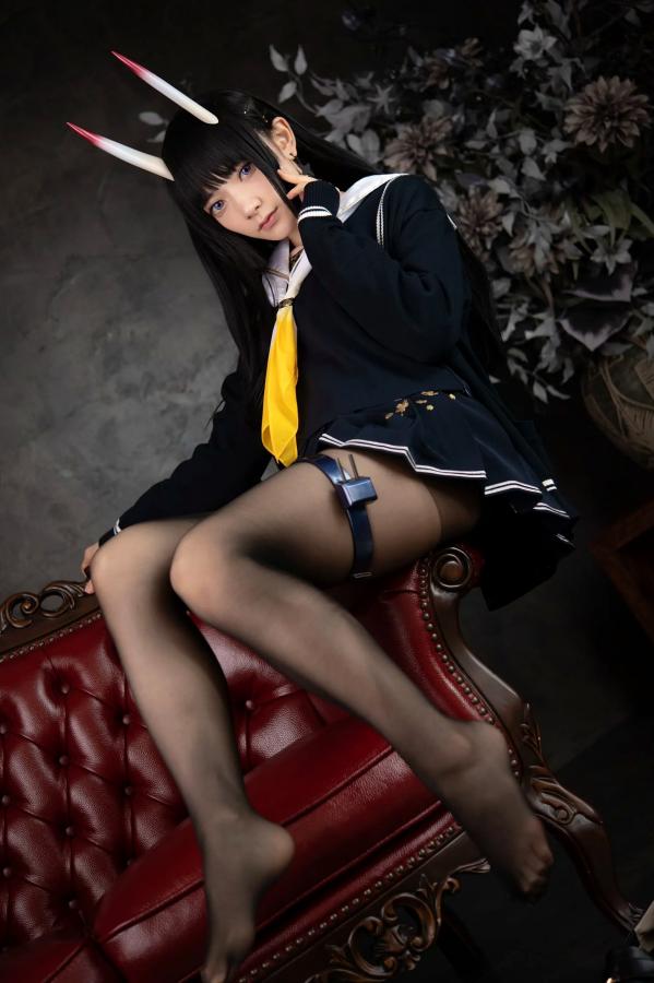   (Cosplay) Sakurai 尊みを感じて桜井 - 本日着任、能代战力强化请求 碧蓝航线能代黑丝制服COS [186P]第9张图片