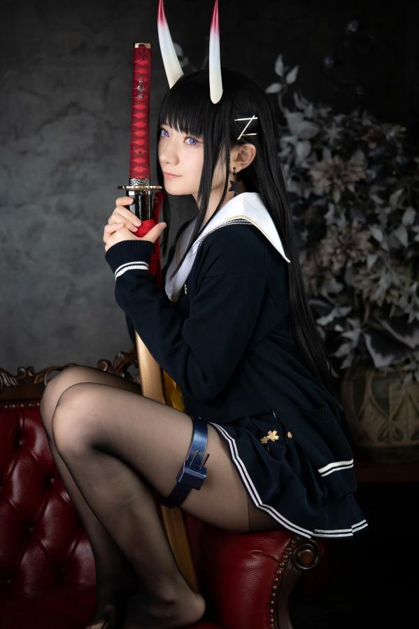   (Cosplay) Sakurai 尊みを感じて桜井 - 本日着任、能代战力强化请求 碧蓝航线能代黑丝制服COS [186P]第20张图片