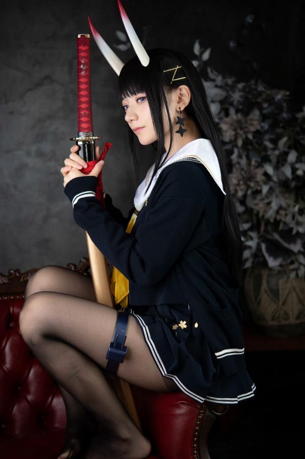  (Cosplay) Sakurai 尊みを感じて桜井 - 本日着任、能代战力强化请求 碧蓝航线能代黑丝制服COS [186P]第21张图片