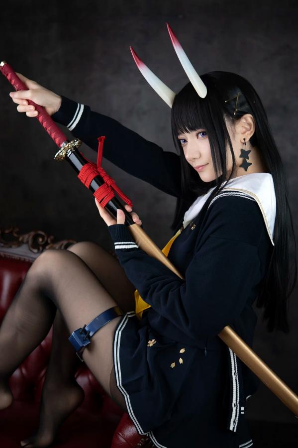   (Cosplay) Sakurai 尊みを感じて桜井 - 本日着任、能代战力强化请求 碧蓝航线能代黑丝制服COS [186P]第30张图片