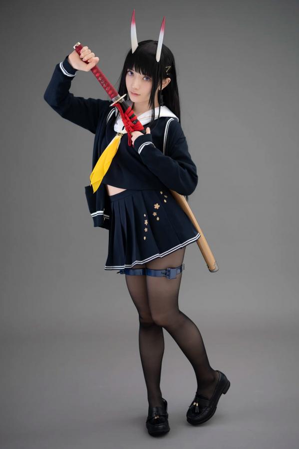   (Cosplay) Sakurai 尊みを感じて桜井 - 本日着任、能代战力强化请求 碧蓝航线能代黑丝制服COS [186P]第92张图片