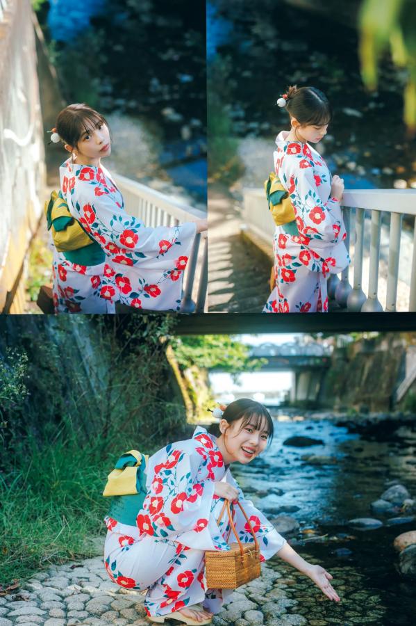   菊地姫奈 - カレンダーブック2026 [29P] 泳池比基尼与和服清新性感写真第5张图片