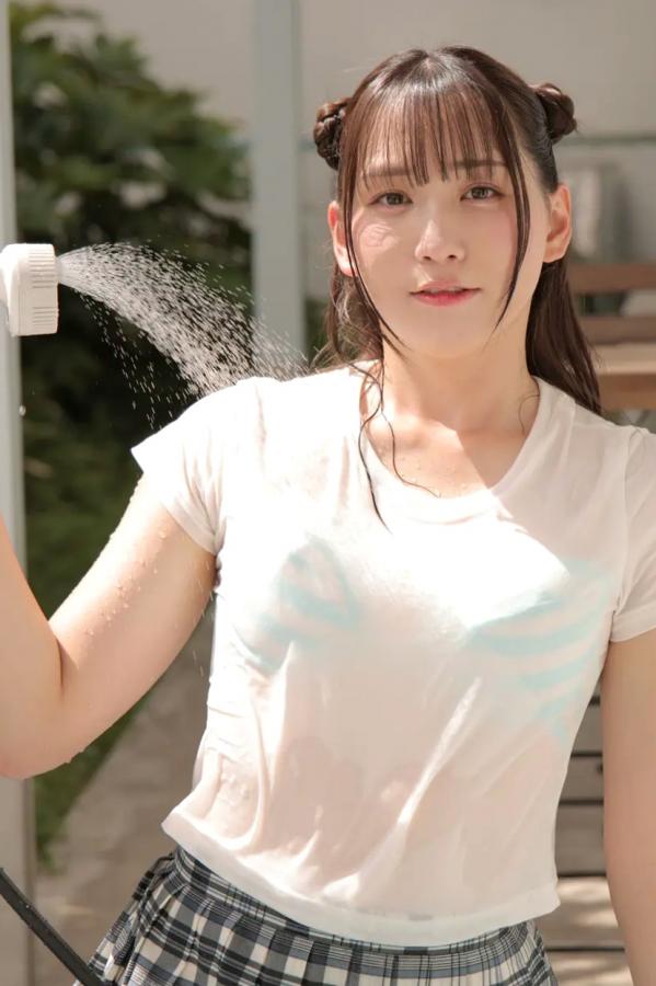   [LOVEPOP] Ume Hyakka 百花梅 Photoset 03 [82P] 清纯校服湿身戏水 蓝白条纹泳衣性感美腿写真第47张图片