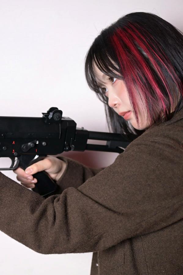   夜道雪 - 酷飒皮衣枪械写真 帅气机车女郎GUN ACTION[45P]第26张图片