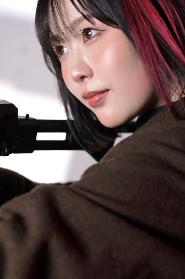   夜道雪 - 酷飒皮衣枪械写真 帅气机车女郎GUN ACTION[45P]第32张图片