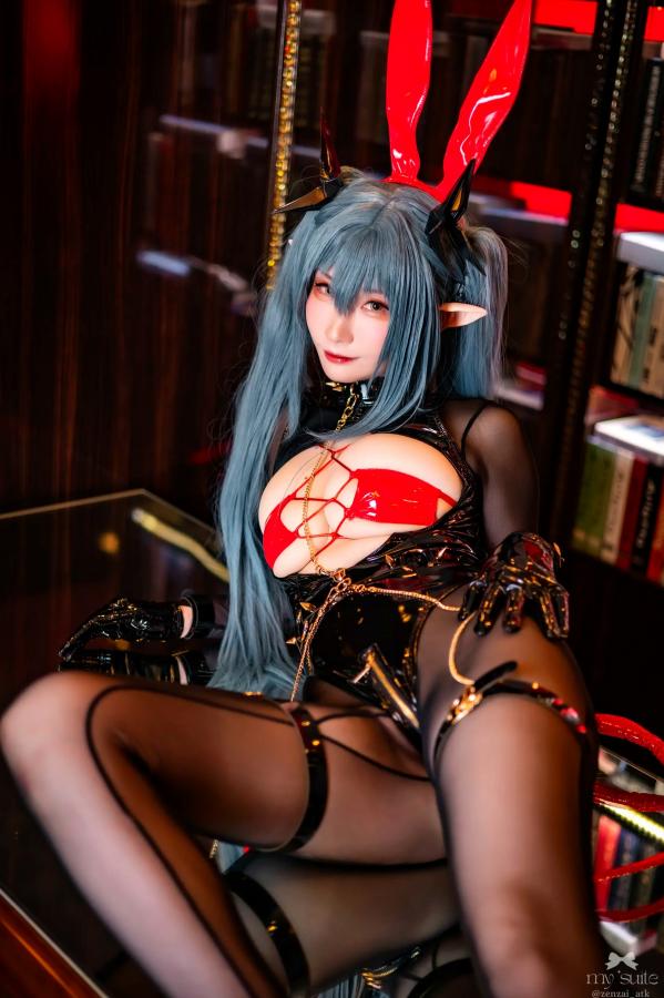   (Cosplay) [my suite] Atsuki あつき - Suite Lane 30 碧蓝航线皮衣黑丝角色扮演 [369P]第38张图片