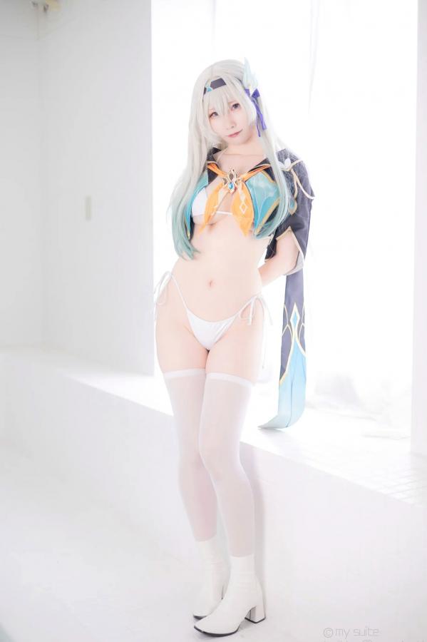   [Cosplay] Atsuki あつき 崩坏星穹铁道银狼流萤兔女郎性感角色扮演写真第329张图片
