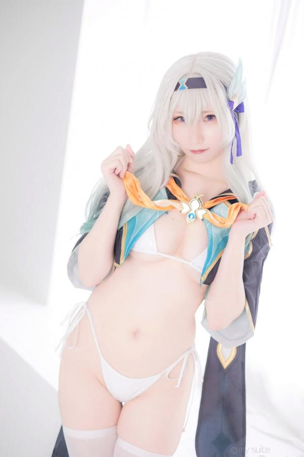   [Cosplay] Atsuki あつき 崩坏星穹铁道银狼流萤兔女郎性感角色扮演写真第332张图片