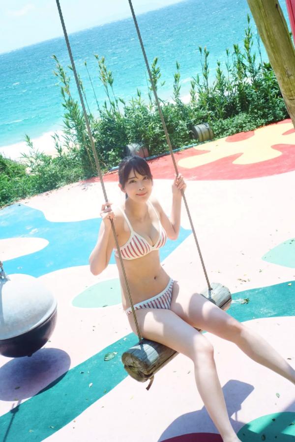   北原沙弥香《常夏の余韻》和服清新与海滨湿身写真第4张图片