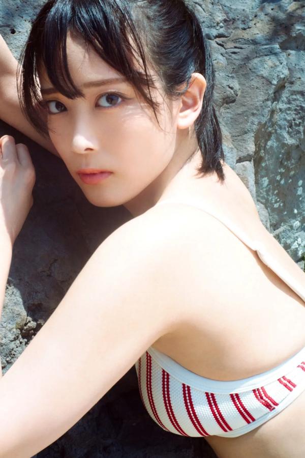   北原沙弥香《常夏の余韻》和服清新与海滨湿身写真第9张图片
