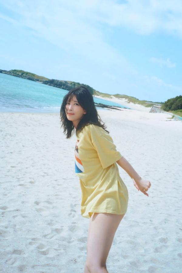   北原沙弥香《常夏の余韻》和服清新与海滨湿身写真第11张图片