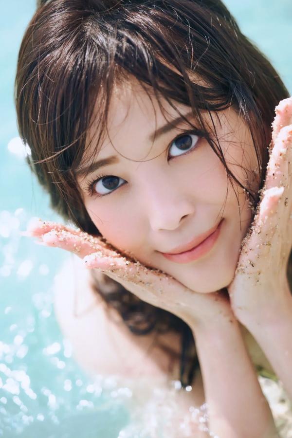   北原沙弥香《常夏の余韻》和服清新与海滨湿身写真第17张图片