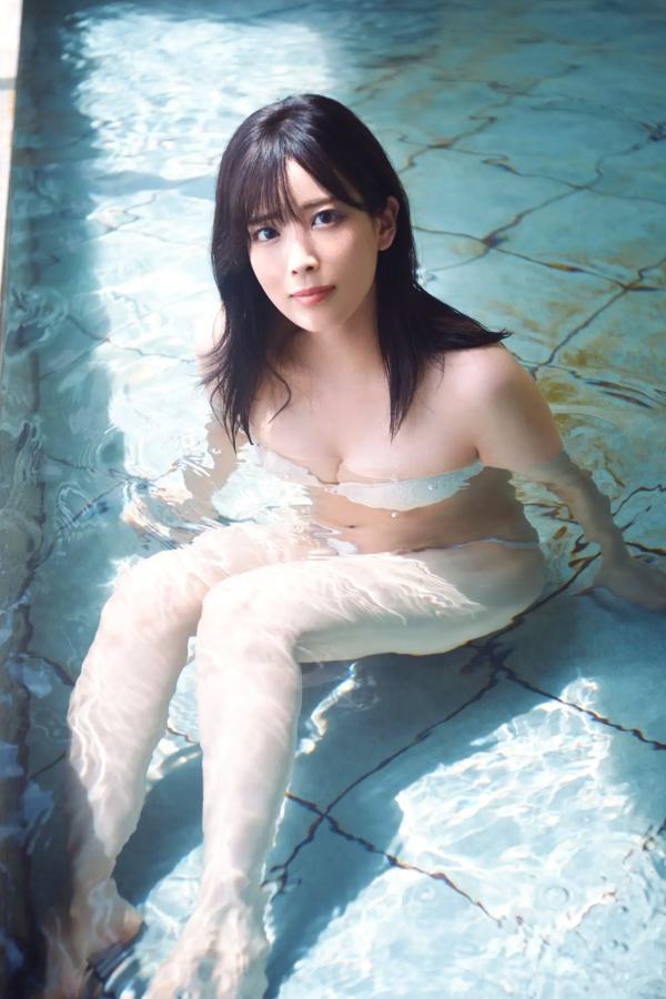  北原沙弥香《常夏の余韻》和服清新与海滨湿身写真第26张图片