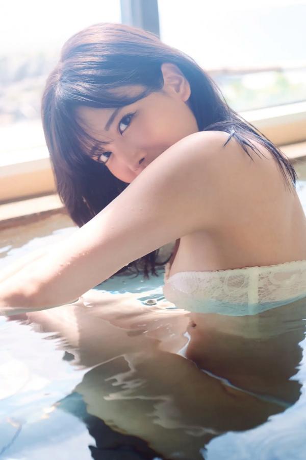   北原沙弥香《常夏の余韻》和服清新与海滨湿身写真第27张图片
