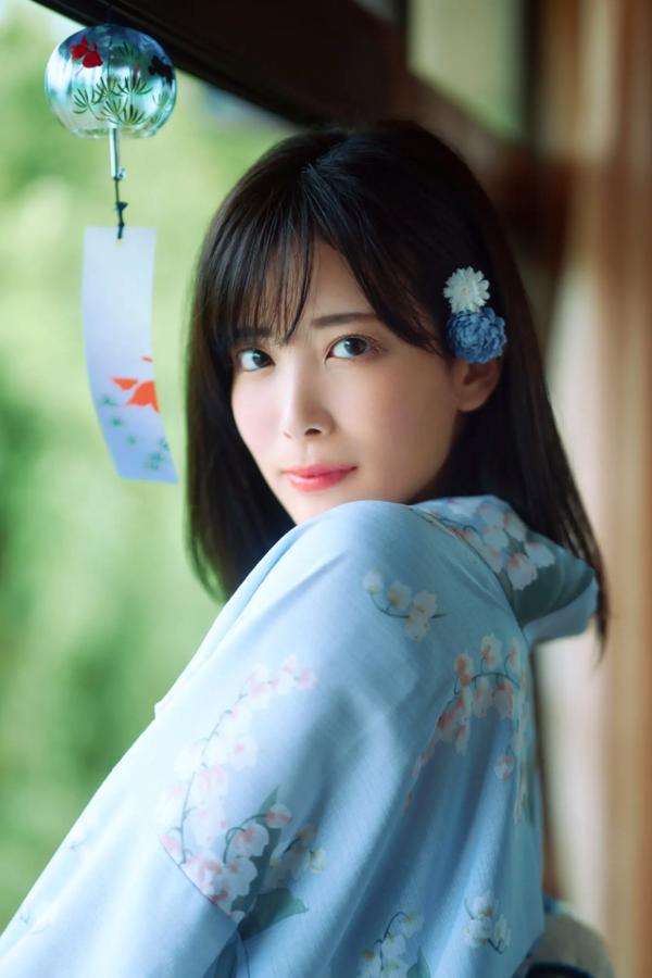   北原沙弥香《常夏の余韻》和服清新与海滨湿身写真第39张图片