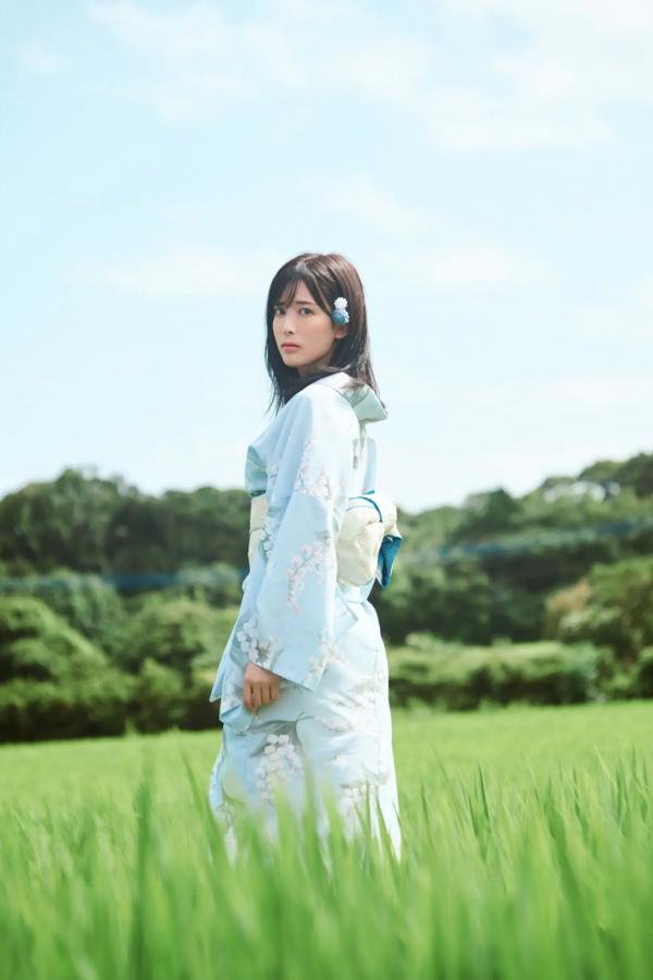   北原沙弥香《常夏の余韻》和服清新与海滨湿身写真第41张图片