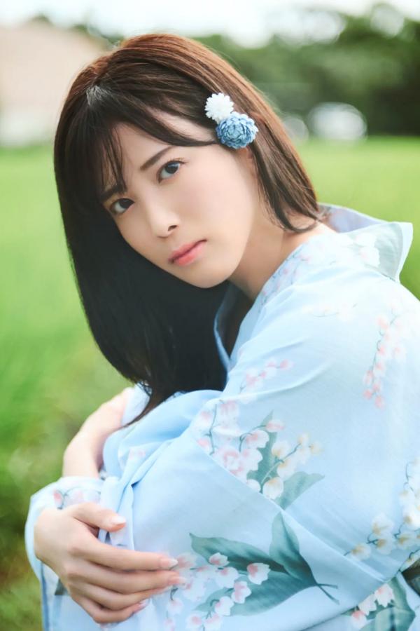   北原沙弥香《常夏の余韻》和服清新与海滨湿身写真第43张图片