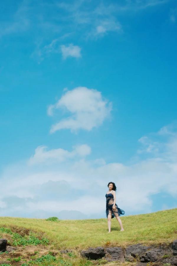   北原沙弥香《常夏の余韻》和服清新与海滨湿身写真第52张图片