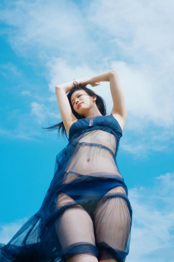   北原沙弥香《常夏の余韻》和服清新与海滨湿身写真第53张图片