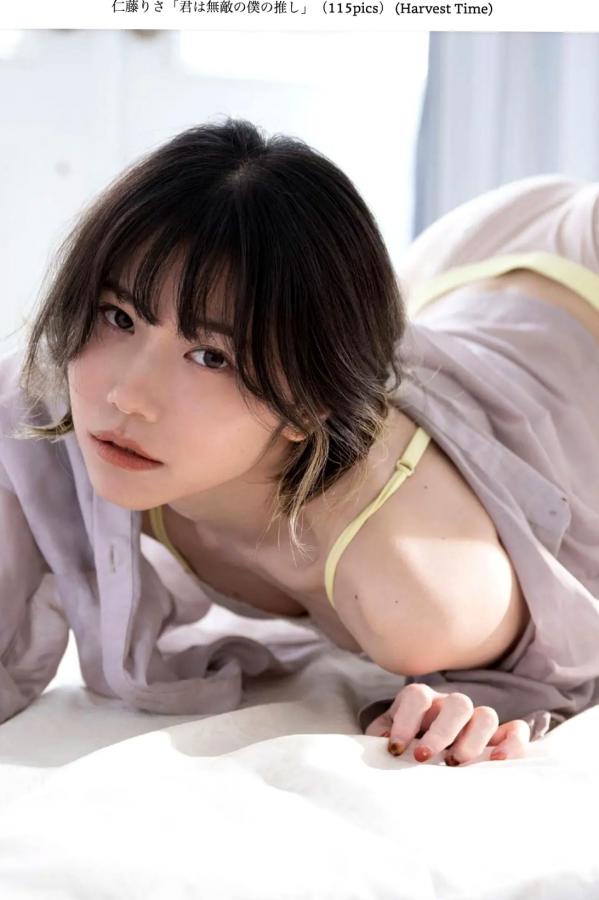   仁藤りさ - 君は無敵の僕の推し：户外湿身比基尼性感写真第47张图片