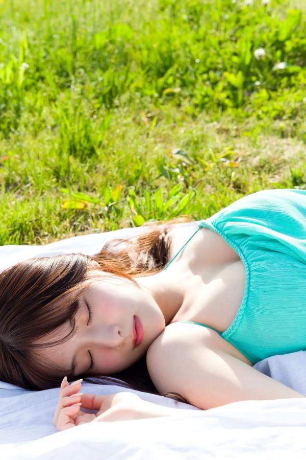  葉月くれあ - ミスマガのアソビバ！游乐园粉色比基尼户外清新写真第8张图片