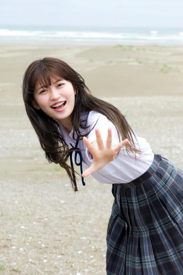   石原さき泳池性感比基尼与海边校服清纯阳光写真第48张图片