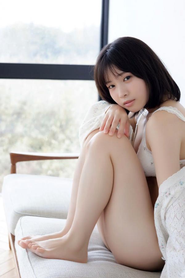   芳賀礼 - 难波第一可爱美少女 居家白色内衣清纯写真第7张图片