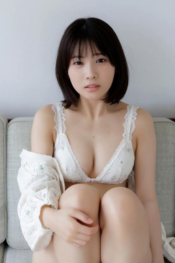   芳賀礼 - 难波第一可爱美少女 居家白色内衣清纯写真第8张图片