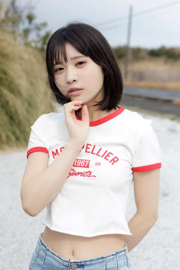   芳賀礼 - 难波第一可爱美少女 居家白色内衣清纯写真第24张图片