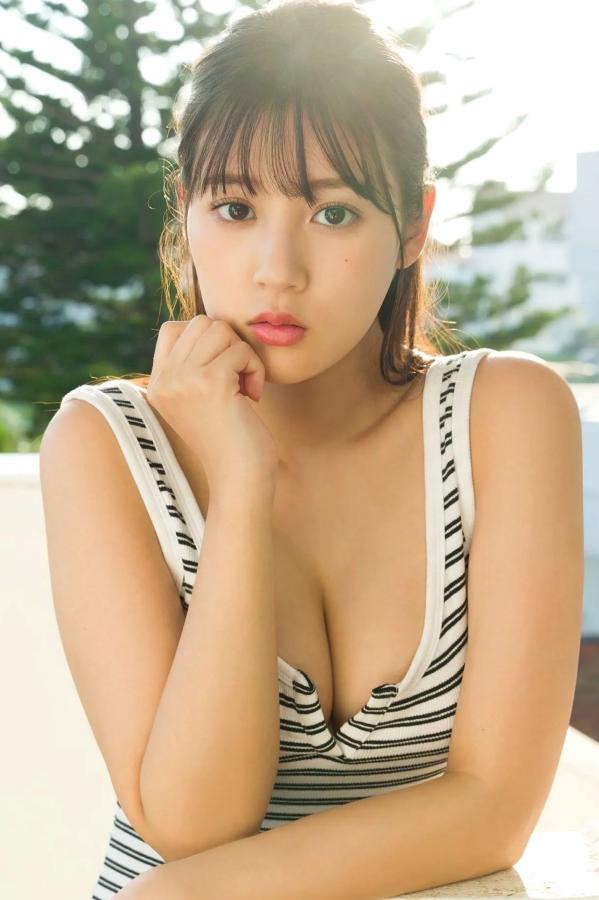   光野有菜 - まだまだまだ制コレ’２０青春しちゃっていいですか？ 清纯少女海边粉色比基尼写真第44张图片