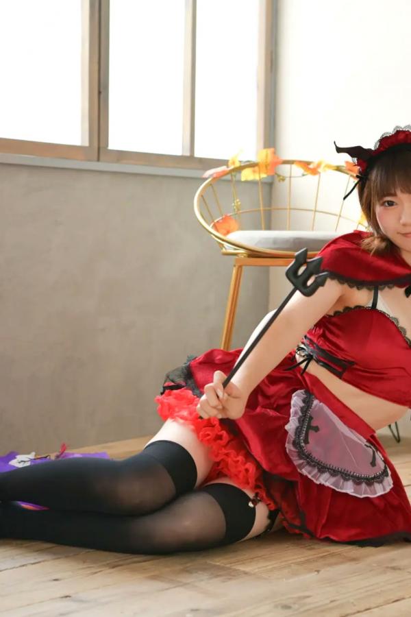    [LOVEPOP] Saki Sakurai 桜井紗稀 Photoset 01 红色小魔女角色扮演性感美胸写真第54张图片